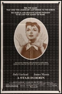 7r820 STAR IS BORN 1sh R1983 classic close up art of Judy Garland!