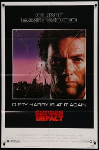 7r838 SUDDEN IMPACT 1sh 1983 Clint Eastwood is at it again as Dirty Harry, great image!