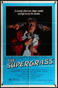 7r843 SUPERGRASS 1sh 1988 a comedy about sex, drugs, murder and high tea by the seaside!