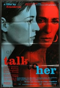 7r859 TALK TO HER DS 1sh 2002 screenplay by Pedro Almodovar, Hable con Ella, Spanish romance!