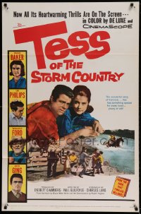 7r880 TESS OF THE STORM COUNTRY 1sh 1960 Diane Baker, a story of first love!