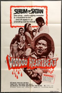 7r956 VOODOO HEARTBEAT 1sh 1972 Ray Molina, wacky serum of Satan, unleashed to kill!