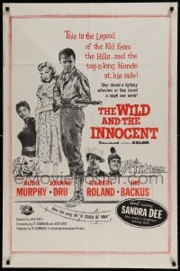 7r976 WILD & THE INNOCENT military 1sh R1960s Murphy wants to kill a man, drink whiskey & kiss women!