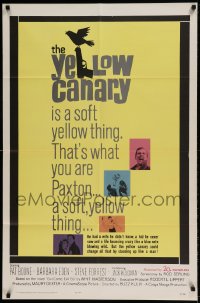 7r992 YELLOW CANARY 1sh 1963 Barbara Eden, Pat Boone is a soft yellow thing!