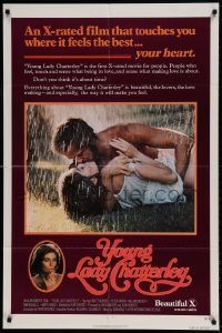 7r995 YOUNG LADY CHATTERLEY 1sh 1977 Harlee McBride, Peter Ratray, romantic image!