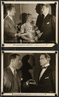 7s901 BENSON MURDER CASE 2 8x10 stills 1930 detective William Powell with Paul Lukas and Boyd!