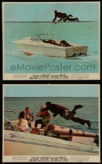 7s217 BIRDS DO IT 2 color 8x10 stills 1966 zany Soupy Sales driving boat from air!