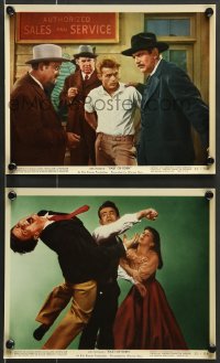 7s223 EAST OF EDEN 2 color 8x10 stills 1955 James Dean, Massey, Davalos & Julie Harris!
