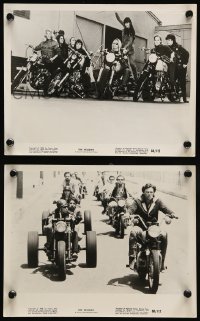 7s937 HELLCATS 2 8x10 stills 1968 wild female biker gang, cool motorcycle images!