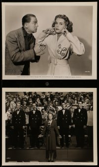 7s945 I'LL TELL THE WORLD 2 8x10 stills 1945 great images of Brenda Joyce and Lee Tracy!