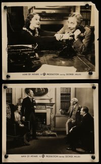 7s957 MAN OF AFFAIRS 2 8x10 stills 1937 great images of George Arliss, Ray, Anderson, top cast!