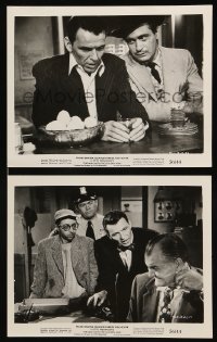 7s958 MAN WITH THE GOLDEN ARM 2 8x10 stills 1956 images of Frank Sinatra, Preminger drug classic!