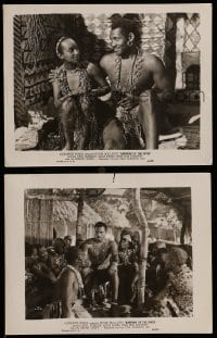 7s978 SANDERS OF THE RIVER 2 8x10 stills R1947 Paul Robeson in Edgar Wallace's Africa!