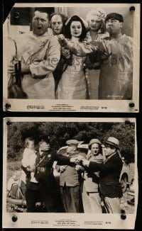 7s984 STOP LOOK & LAUGH 2 8x10 stills 1960 Three Stooges, great images of Larry, Moe & Curly!