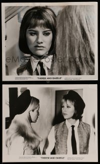 7s990 THERESE & ISABELLE 2 8x10 stills 1968 Radley Metzger, lesbian Essy Persson & Anna Gael!