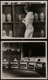 7s992 TIME TRAVELERS 2 8x10 stills 1964 Preston Foster, weird sub-humanoid heads!
