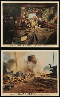 7s230 KELLY'S HEROES 2 color English FOH LCs 1970 Clint Eastwood, Donald Sutherland, WWII!