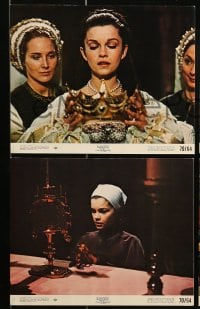 7s030 ANNE OF THE THOUSAND DAYS 8 color 8x10 stills 1970 Richard Burton, Bujold as Anne Boleyn!