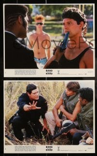 7s034 BAND OF THE HAND 8 8x10 mini LCs 1986 Paul Michael Glaser, delinquents clean Miami!