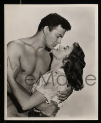 7s264 BEYOND MOMBASA 21 8x10 stills 1957 Cornel Wilde & Donna Reed in the African jungle!