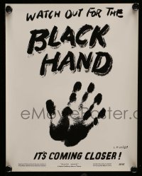 7s903 BLACK HAND 2 8x10 stills 1950 Richard Thorpe, Gene Kelley, both with art of handprint!