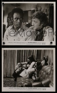 7s709 BLAZING SADDLES 5 8x10 stills 1974 classic Mel Brooks western, Cleavon Little, Gene Wilder!