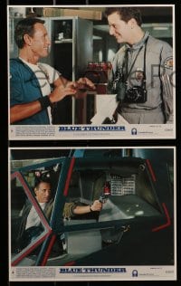 7s037 BLUE THUNDER 8 8x10 mini LCs 1983 Roy Scheider, Warren Oates, Malcolm McDowell, Daniel Stern!