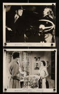 7s519 CROOKED WAY 8 from 8.25x9.75 to 8x10 stills 1949 John Payne & Ellen Drew, a date with death!