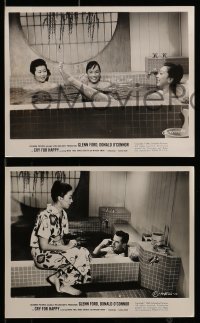 7s391 CRY FOR HAPPY 12 8x10 stills 1960 Glenn Ford & Donald O'Connor take over a geisha house!