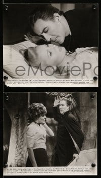 7s844 DRACULA HAS RISEN FROM THE GRAVE 3 8x9.25 stills 1969 vampire Christopher Lee & sexy stars!