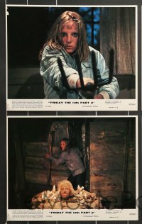 7s068 FRIDAY THE 13th PART II 8 8x10 mini LCs 1981 summer camp slasher horror sequel!