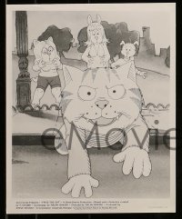 7s791 FRITZ THE CAT 4 8x10 stills 1972 Ralph Bakshi sex cartoon, he's x-rated and animated, from R. Crumb!