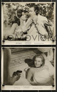7s793 FROM RUSSIA WITH LOVE 4 8x10 stills R1968 Sean Connery & Daniela Bianchi, Eunice Gayson!