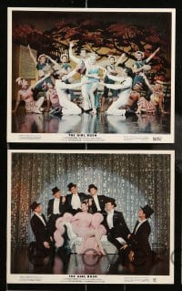 7s071 GIRL RUSH 8 color 8x10 stills 1955 showgirl Rosalind Russell in Las Vegas, Eddie Albert!