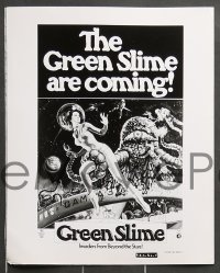 7s531 GREEN SLIME 8 8x10 stills 1969 classic cheesy sci-fi movie, great images!