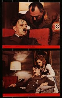 7s077 HITLER: THE LAST TEN DAYS 8 8x10 mini LCs 1973 Alec Guinness as Adolf, Kunstmann as Eva Braun!