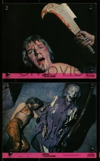 7s185 HORROR ON SNAPE ISLAND 4 8x10 mini LCs 1972 a night of pleasure becomes a night of terror!