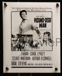 7s725 HOUND-DOG MAN 5 8x10 stills 1959 Fabian, Lynley, directed by Don Siegel, all with poster art!