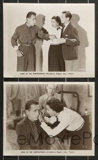 7s658 KING OF THE UNDERWORLD 6 8x10 stills R1956 cool images of Humphrey Bogart, Kay Francis!