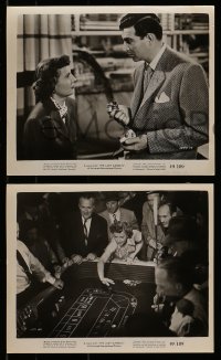 7s802 LADY GAMBLES 4 8x10 stills 1949 Barbara Stanwyck is a compulsive gambler in Las Vegas, poker!