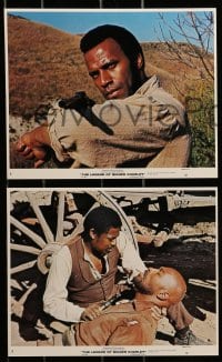 7s091 LEGEND OF NIGGER CHARLEY 8 8x10 mini LCs 1972 cool images of slave to outlaw Fred Williamson!
