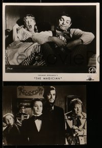 7s667 MAGICIAN 6 8x10 stills 1959 Ingmar Bergman's classic Ansiktet, Max Von Sydow & Ingrid Thulin