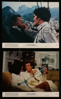 7s134 MOONRAKER 7 8x10 mini LCs 1979 Roger Moore as James Bond, Richard Kiel as Jaws, Lois Chiles!