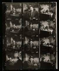 7s341 MURDER INC. 15 8x10 contact sheet stills 1960 images of Stuart Whitman & sexy May Britt, Falk