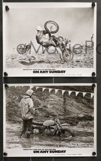 7s810 ON ANY SUNDAY 4 8x10 stills 1971 Bruce Brown classic, cool dirt bike motorcycle racing!