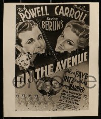 7s674 ON THE AVENUE 6 from 8x9.5 to 8.25x10 stills 1937 Alice Faye, Powell, Carroll, Irving Berlin