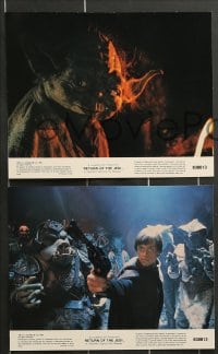 7s111 RETURN OF THE JEDI 8 8x10 mini LCs 1983 Luke, Leia, Solo, Chewbacca, Vader, 3PO, R2, Lando!