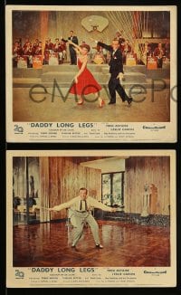 7s146 DADDY LONG LEGS 6 color English FOH LCs 1955 images of Fred Astaire dancing with Leslie Caron