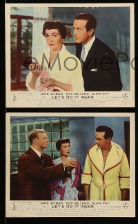 7s205 LET'S DO IT AGAIN 3 color English FOH LCs 1953 Ray Milland, sexy go go girl Jane Wyman!