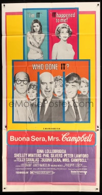 7t658 BUONA SERA MRS CAMPBELL 3sh 1969 Gina Lollobrigida, Peter Lawford, Phil Silvers, Telly Savalas